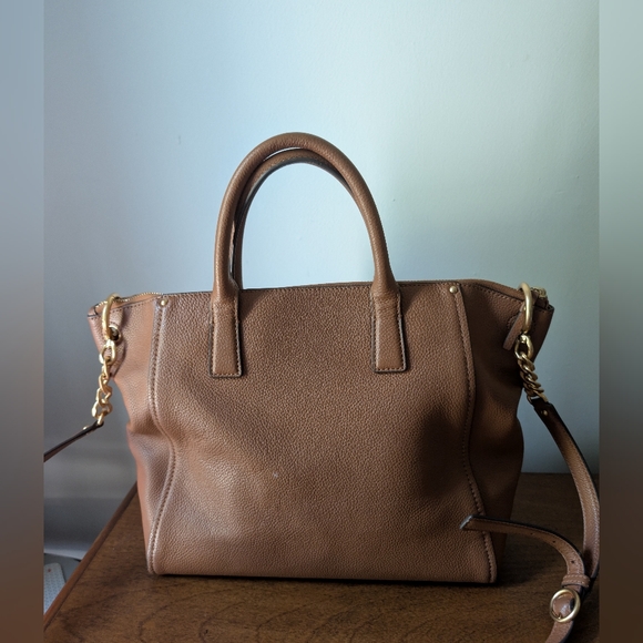 Tory Burch Everly Satchel Brown - Picture 10 of 14